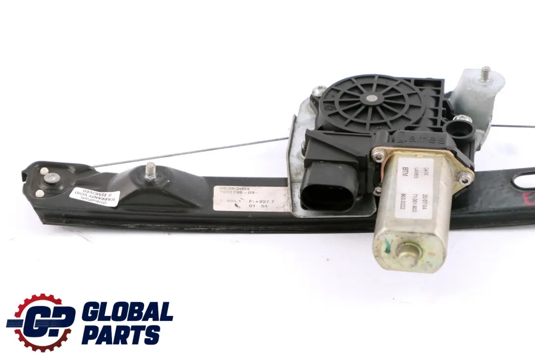 BMW E87 Window Lifter Mechanism Electric Rear Right O/S - SKU 7067798 - Part number 7067798