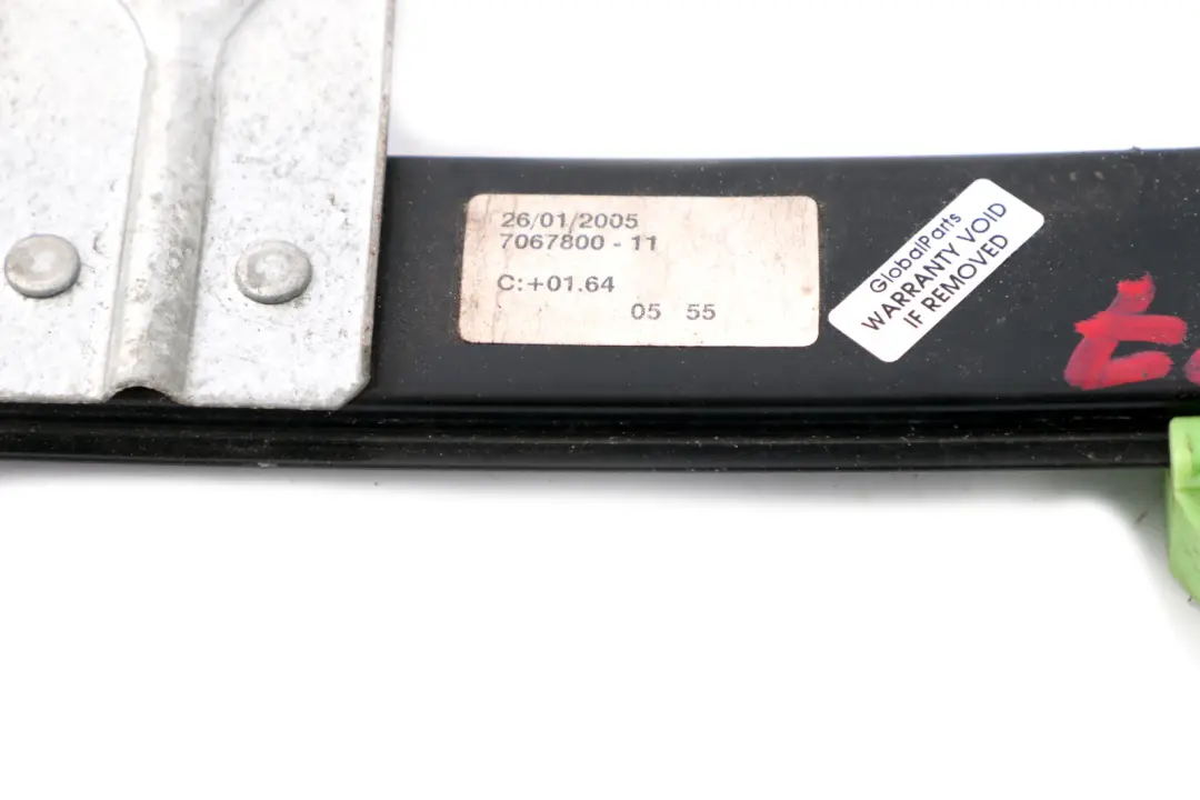 BMW E87 Window Lifter Regulator Manual Rear Right O/S - SKU 7067800 - Part number 7067800