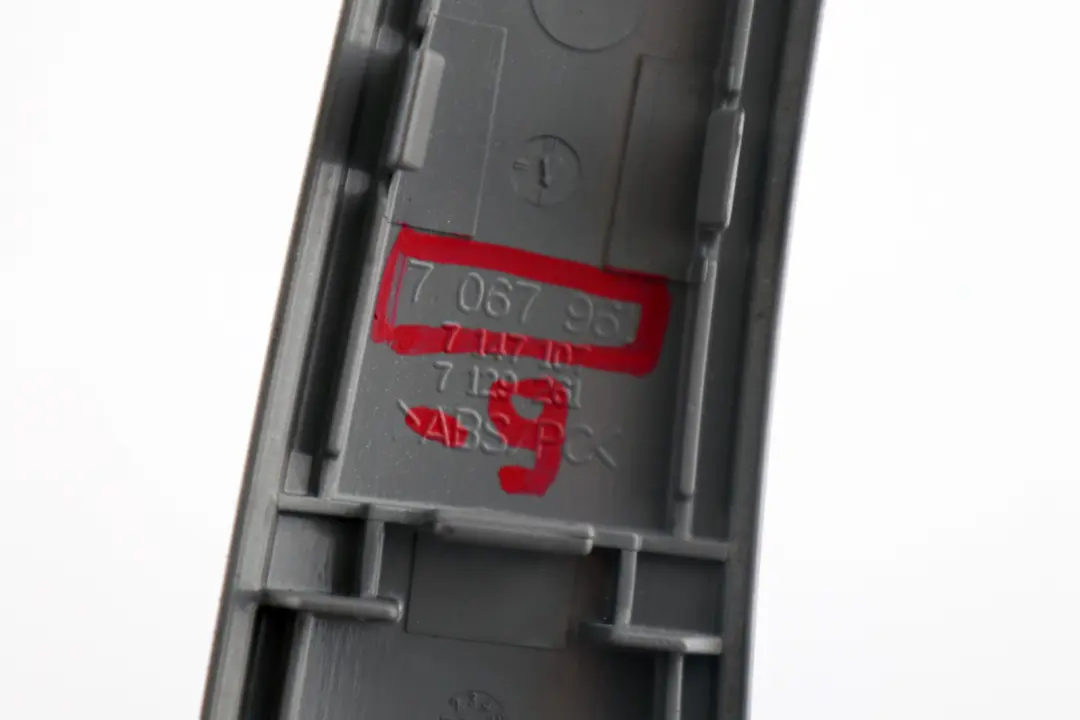 Trim Innentürgriff Silber Matt Links N/S für BMW E87 mit Teilenummer 7067961 BMW E87 Trim Innentürgriff Silber Matt Links N/S - SKU 7067961-9 - Teilenummer 7067961