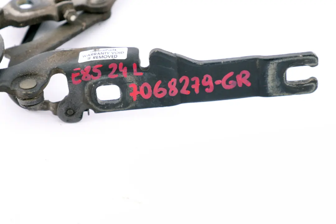 BMW Z4 Series E85 E86 Front Letf N/S Engine Bonnet Hinge Grey 7016171 - SKU 7068279-GR - Part number 7068279