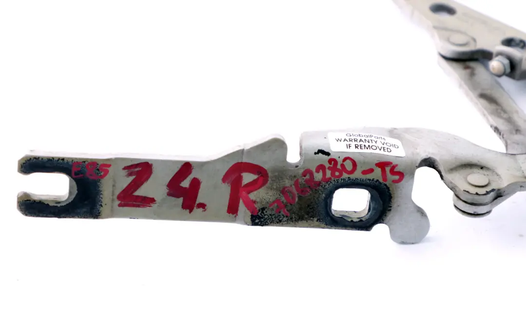 Delantera Derecha Motor Bisagra Capo Titan Plata 7016172 para BMW Serie Z4 E85 E86 con número de pieza 7068280 BMW Serie Z4 E85 E86 Delantera Derecha Motor Bisagra Capo Titan Plata 7016172 - SKU 7068280-TS - Número de pieza 7068280