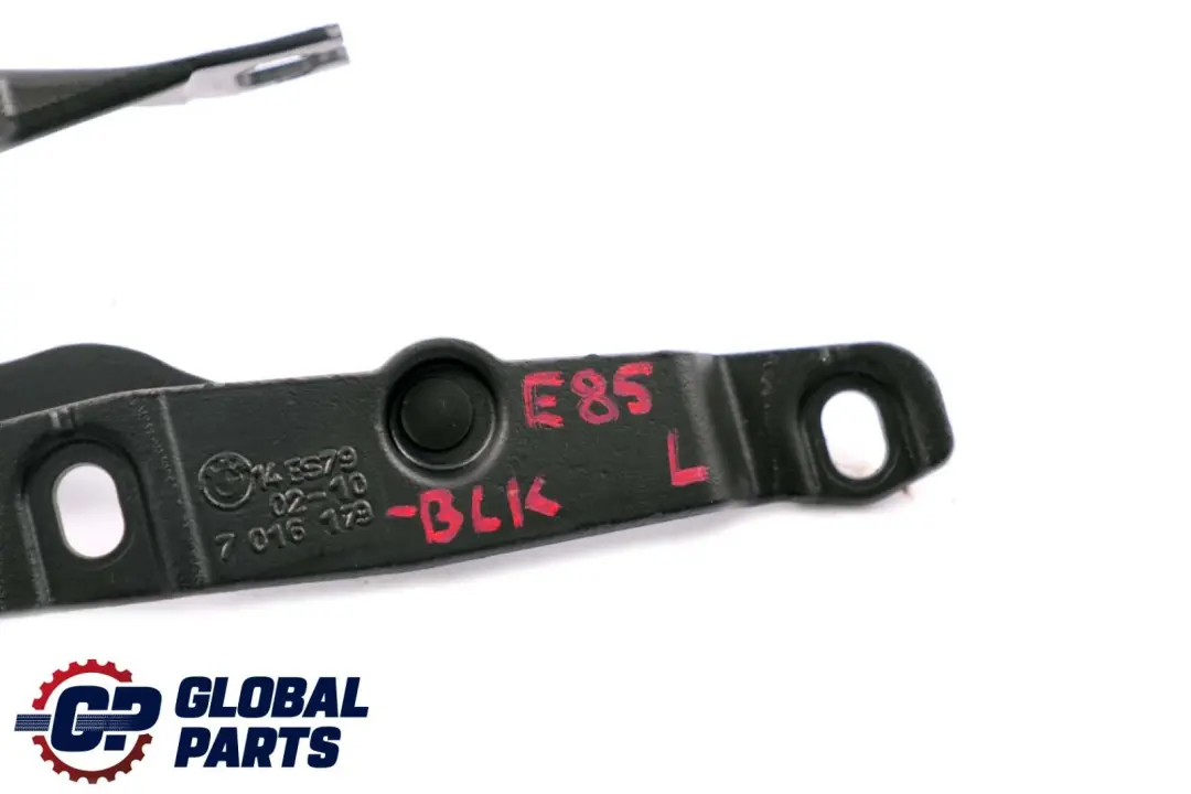 Scharnier Heckklappe Links Schwarz Black 7016179 für BMW Z4 er E85 Roadster mit Teilenummer 7068281 BMW Z4 er E85 Roadster Scharnier Heckklappe Links Schwarz Black 7016179 - SKU 7068281-BLK - Teilenummer 7068281