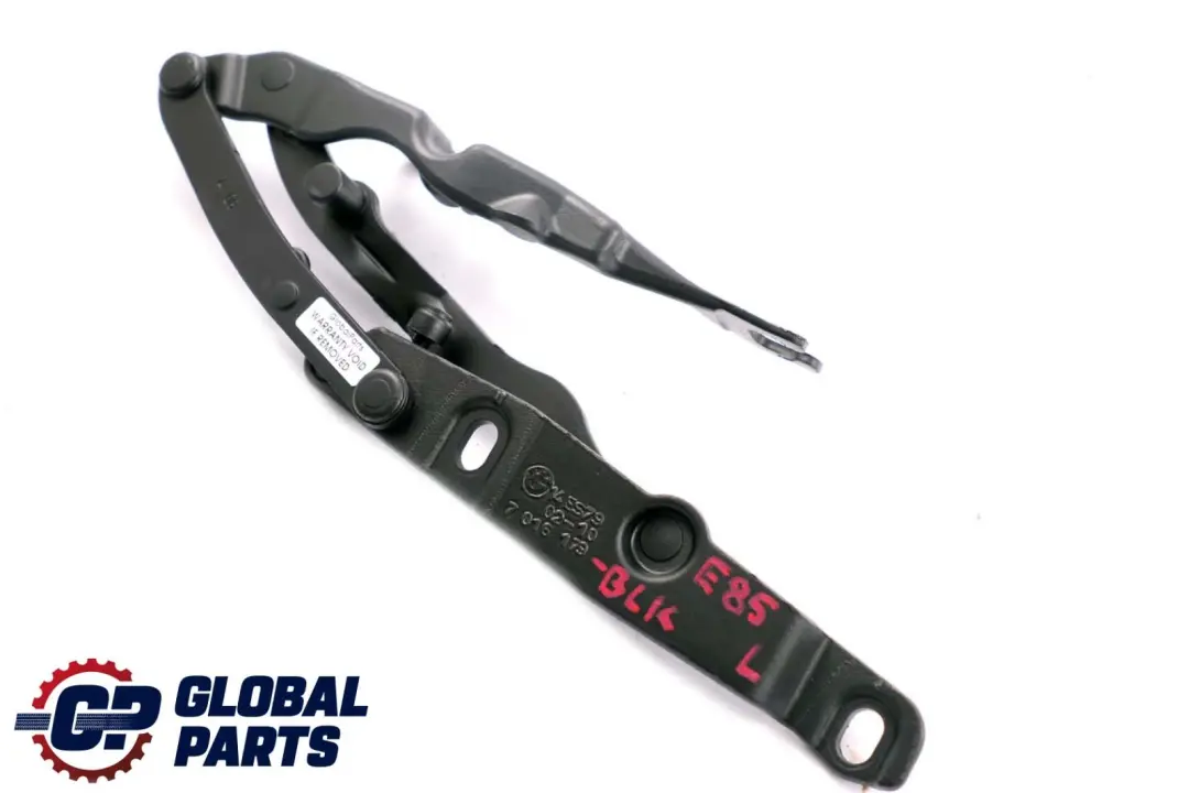 Scharnier Heckklappe Links Schwarz Black 7016179 für BMW Z4 er E85 Roadster mit Teilenummer 7068281 BMW Z4 er E85 Roadster Scharnier Heckklappe Links Schwarz Black 7016179 - SKU 7068281-BLK - Teilenummer 7068281