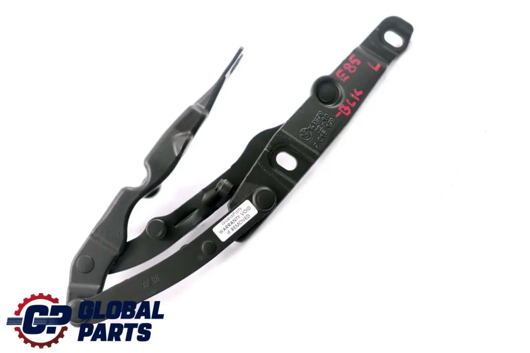 Scharnier Heckklappe Links Schwarz Black 7016179 für BMW Z4 er E85 Roadster mit Teilenummer 7068281 BMW Z4 er E85 Roadster Scharnier Heckklappe Links Schwarz Black 7016179 - SKU 7068281-BLK - Teilenummer 7068281