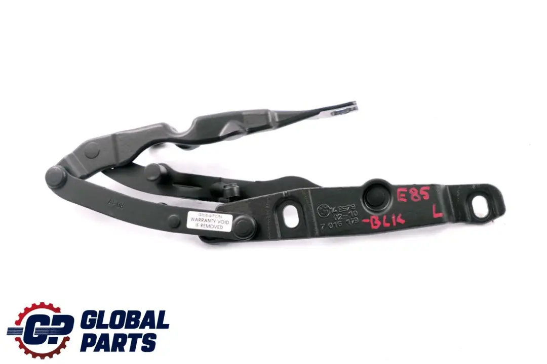 Scharnier Heckklappe Links Schwarz Black 7016179 für BMW Z4 er E85 Roadster mit Teilenummer 7068281 BMW Z4 er E85 Roadster Scharnier Heckklappe Links Schwarz Black 7016179 - SKU 7068281-BLK - Teilenummer 7068281