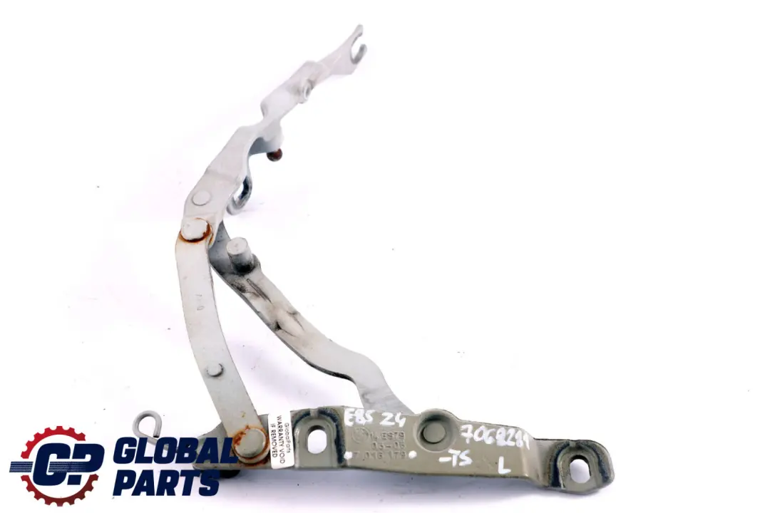 Bisagra Trasera del Maletero Izquierdo Plata 7016179 para BMW Z4 E85 con número de pieza 7068281 BMW Z4 E85 Bisagra Trasera del Maletero Izquierdo Plata 7016179 - SKU 7068281-TS - Número de pieza 7068281