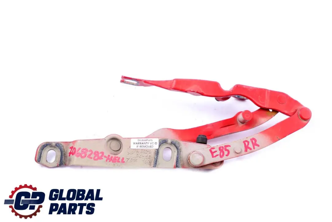 Scharnier Heckklappe Right Hellrot - 314 Rot 7016180 für BMW Z4 er E85 mit Teilenummer 7068282 BMW Z4 er E85 Scharnier Heckklappe Right Hellrot - 314 Rot 7016180 - SKU 7068282-HELL - Teilenummer 7068282