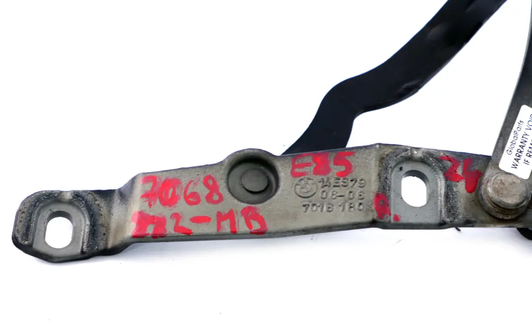 BMW Z4 Series E85 Rear Boot Trunk Lid Hinge Right O/S Monacoblau Blue 7016180 - SKU 7068282-MB - Part number 7068282