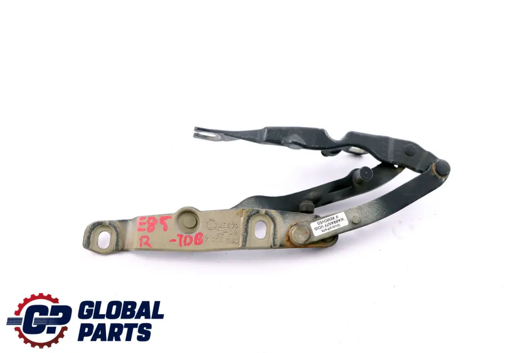 BMW Z4 Series E85 Rear Boot Trunk Lid Hinge Right O/S Toledoblau Blue 7016180 - SKU 7068282-TDB - Part number 7068282