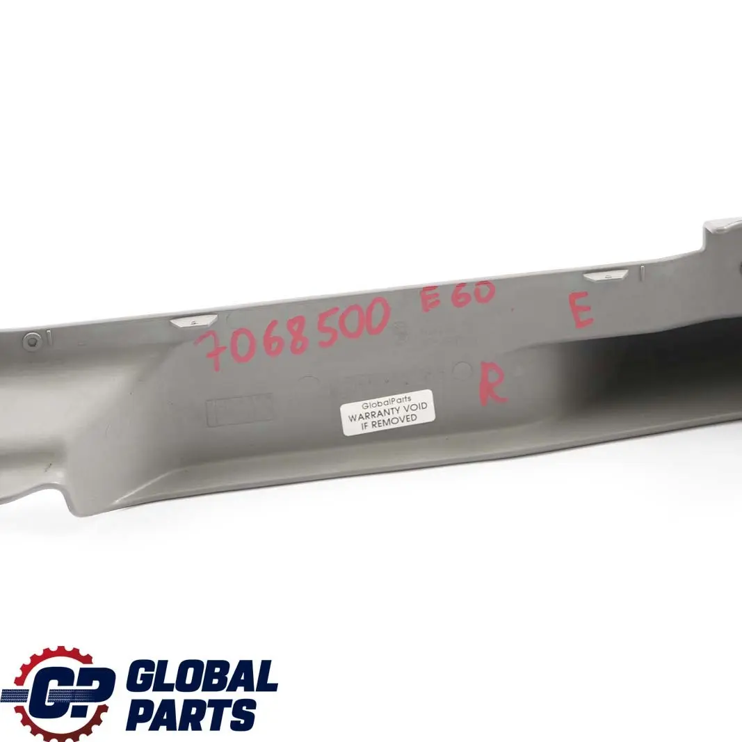 BMW 5 E60 E61 Seat Front Finisher Attachment Rail Trim Cover Right O/S - SKU 7068500 - Part number 7154242