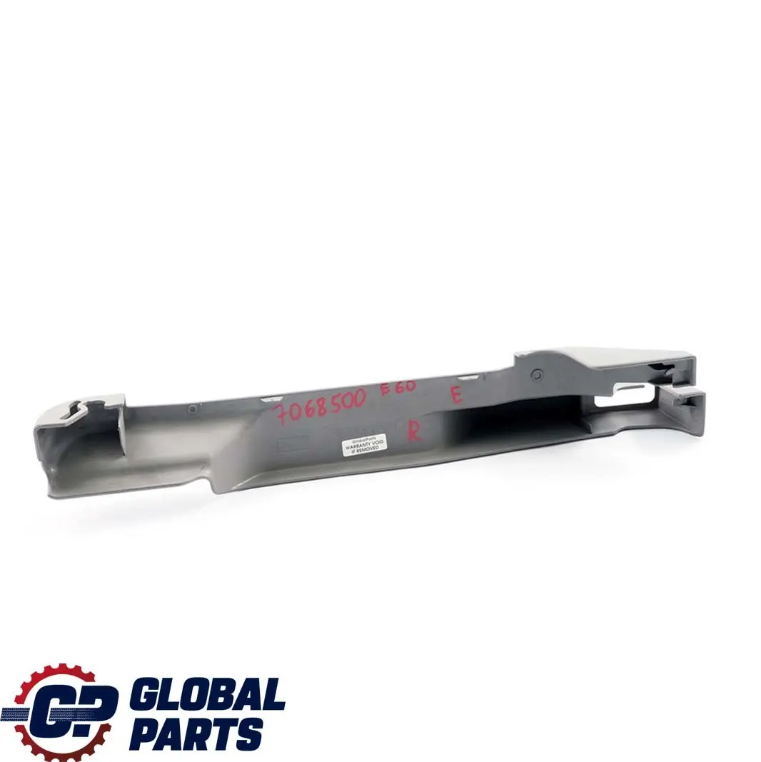 BMW 5 E60 E61 Seat Front Finisher Attachment Rail Trim Cover Right O/S - SKU 7068500 - Part number 7154242