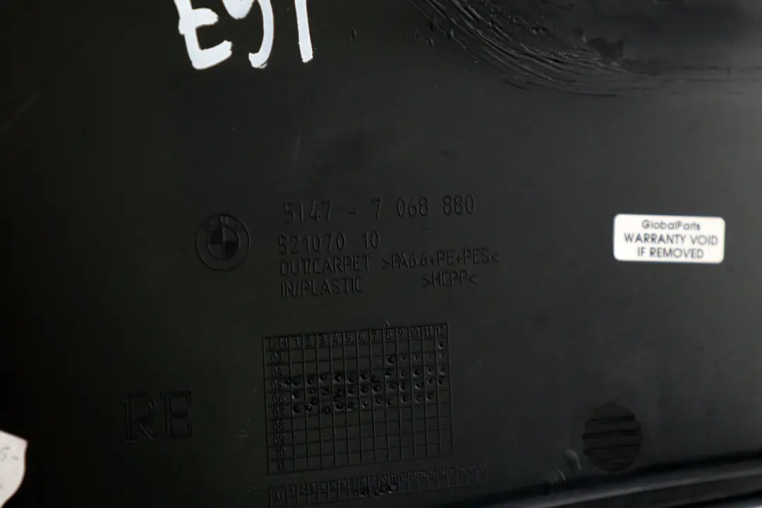 BMW E91 Touring Panel Osłona Prawa Bagażnika - SKU 7068880 - Numer Części 7269712