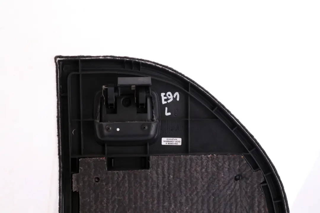 BMW 3 Series E91 Touring Rear Left N/S Trunk Carpet Flap Boot Black Anthracite - SKU 7068881 - Part number 9172859