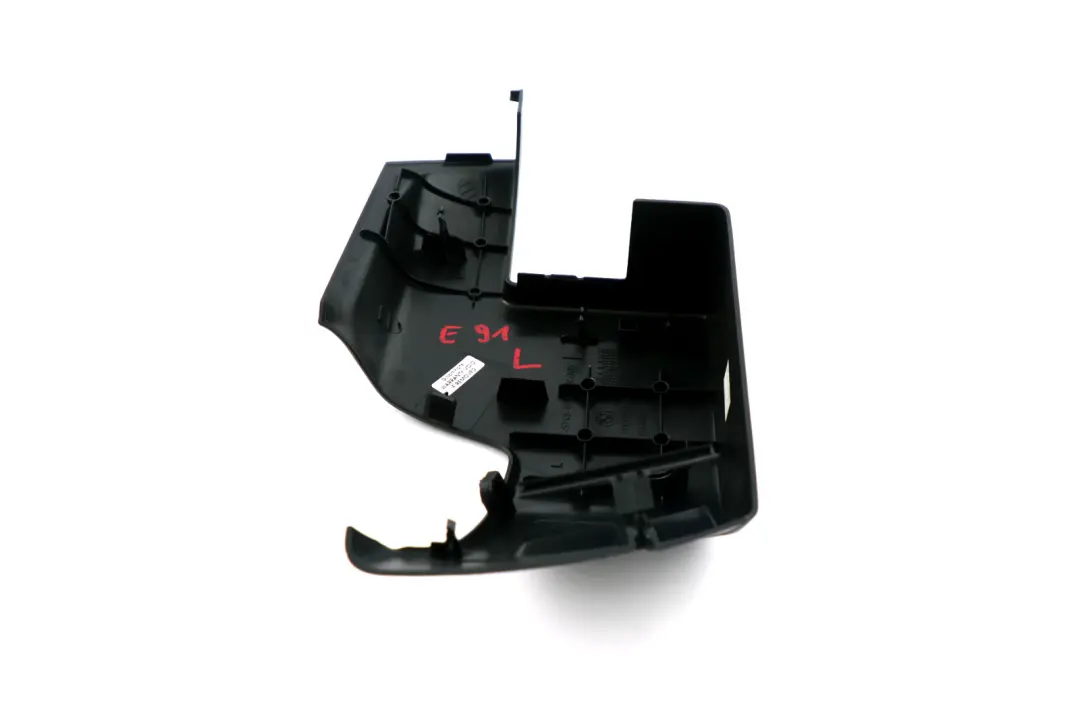 BMW 3 Series E91 E91N Rear Left Seatbelt Covering N/S Schwarz Black - SKU 7068911 - Part number 51477068911