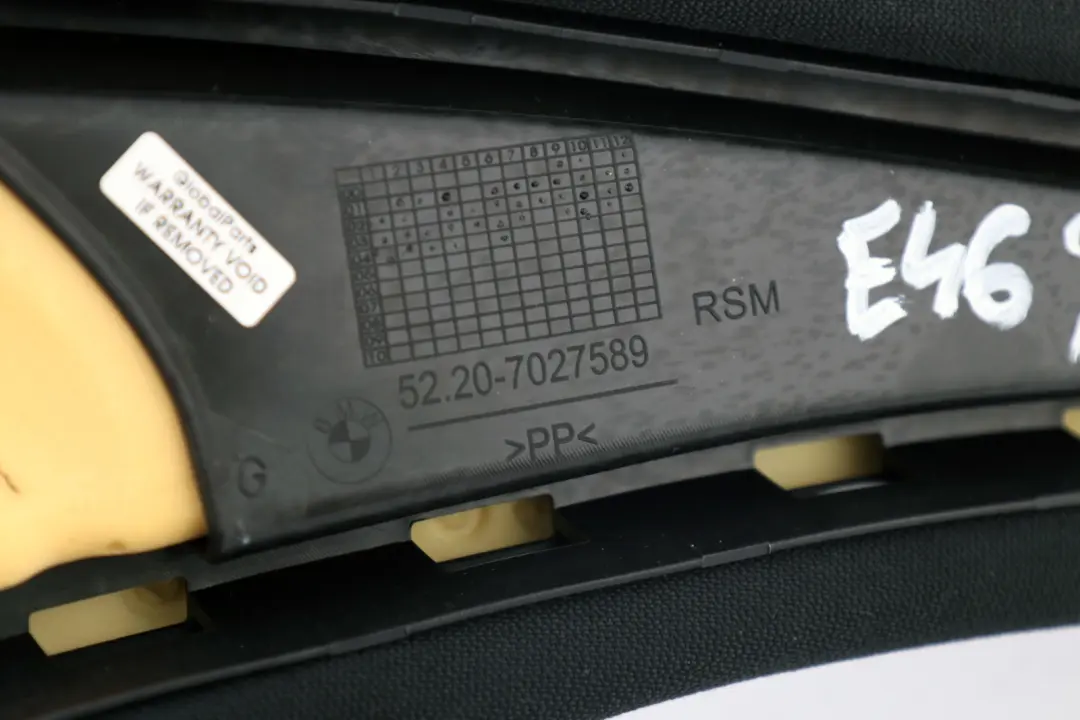 BMW 3 Series E46 Compact Rear Seat Bench Couch Left N/S Cloth Lateral Trim Panel - SKU 7069031 - Part number 7069031