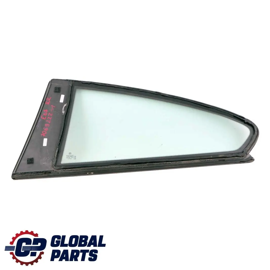 BMW E63 Puerta Trasera Derecha Cristal Ventana Lateral Verde AS2 - SKU 7069222-1 - Número de pieza 7069222