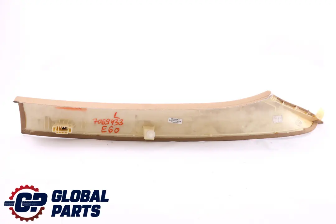 Column A Left Beige N/S 7027085 to BMW 5 Series E60 E60 LCI E61 E61 LCI Cover with Part number 7069433 BMW 5 Series E60 E60 LCI E61 E61 LCI Cover Column A Left Beige N/S 7027085 - SKU 7069433 - Part number 7069433
