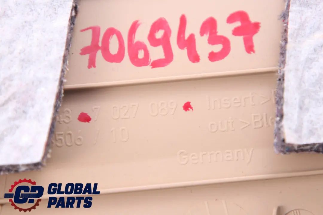 BMW E60 E61 Osłona Panel Wykończeniowy Słupka B Słupek Lewy - SKU 7069437 - Numer Części 7027089