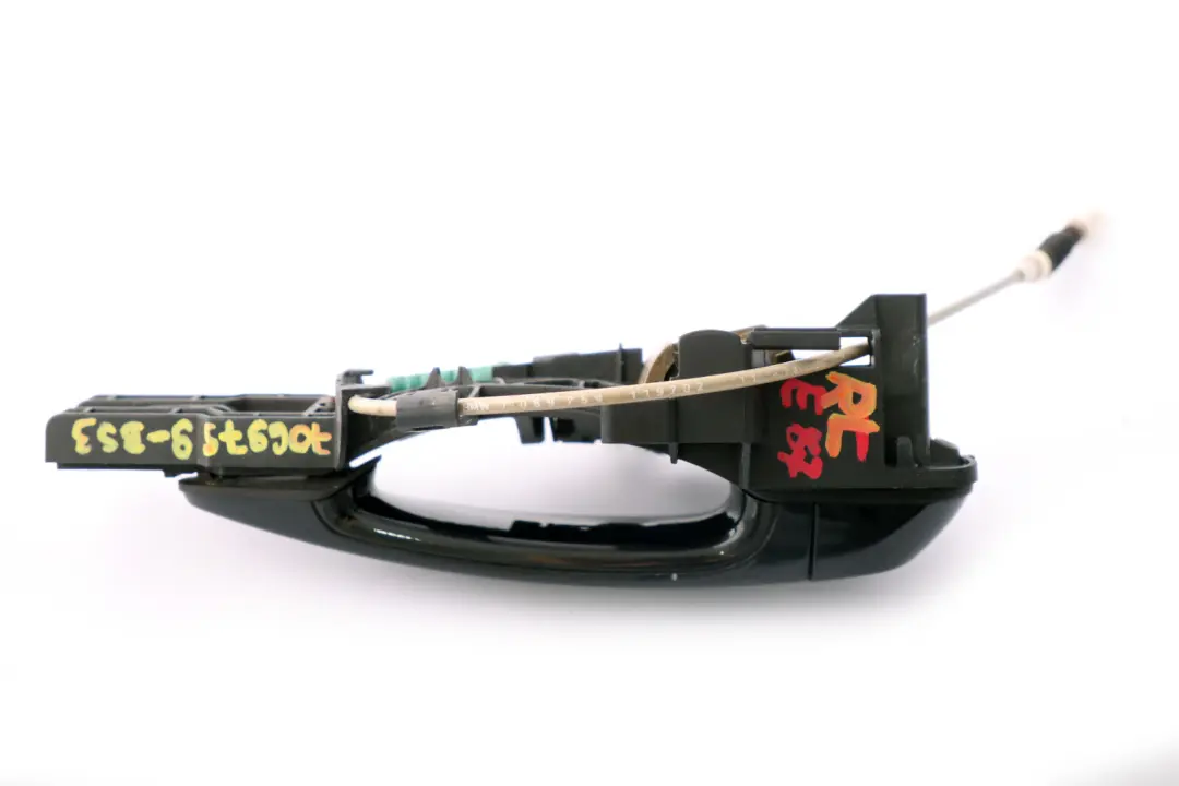 Asidero Trasero Izquierdo Completo Negro Zafiro Metalico para BMW E87 con número de pieza 7069759 BMW E87 Asidero Trasero Izquierdo Completo Negro Zafiro Metalico - SKU 7069759-BS3 - Número de pieza 7069759