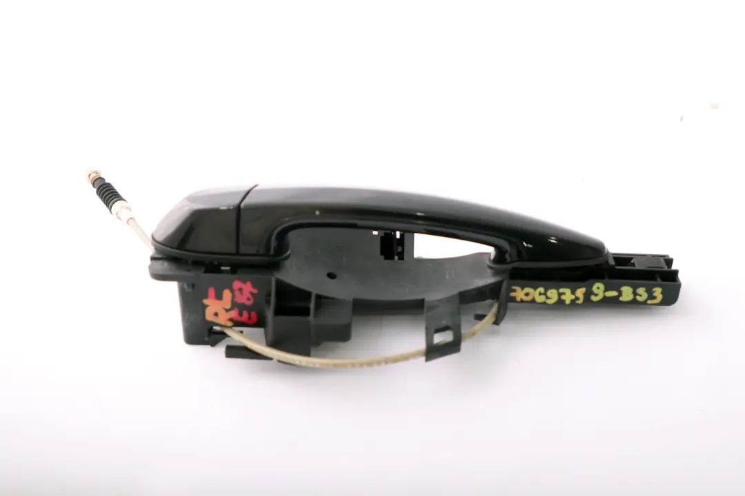 BMW E87 Asidero Trasero Izquierdo Completo Negro Zafiro Metalico - SKU 7069759-BS3 - Número de pieza 7069759