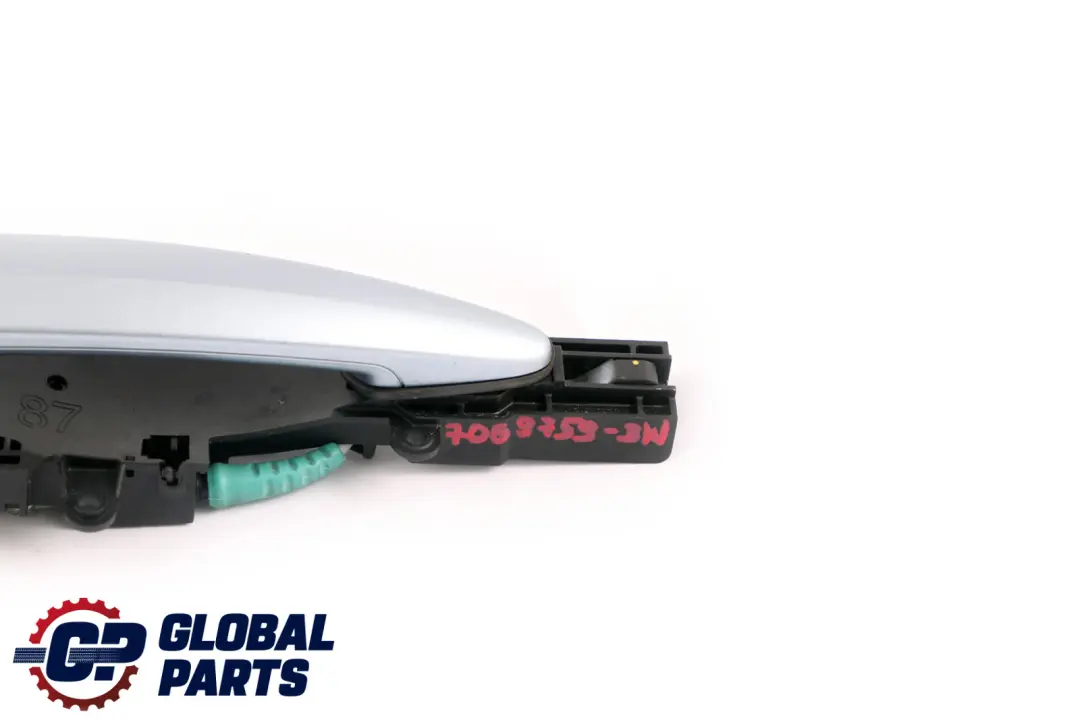 BMW 1 Series E87 Complete Rear Right O/S Grab Door Handle Bluewater Blue Water - SKU 7069759-BW - Part number 7069759