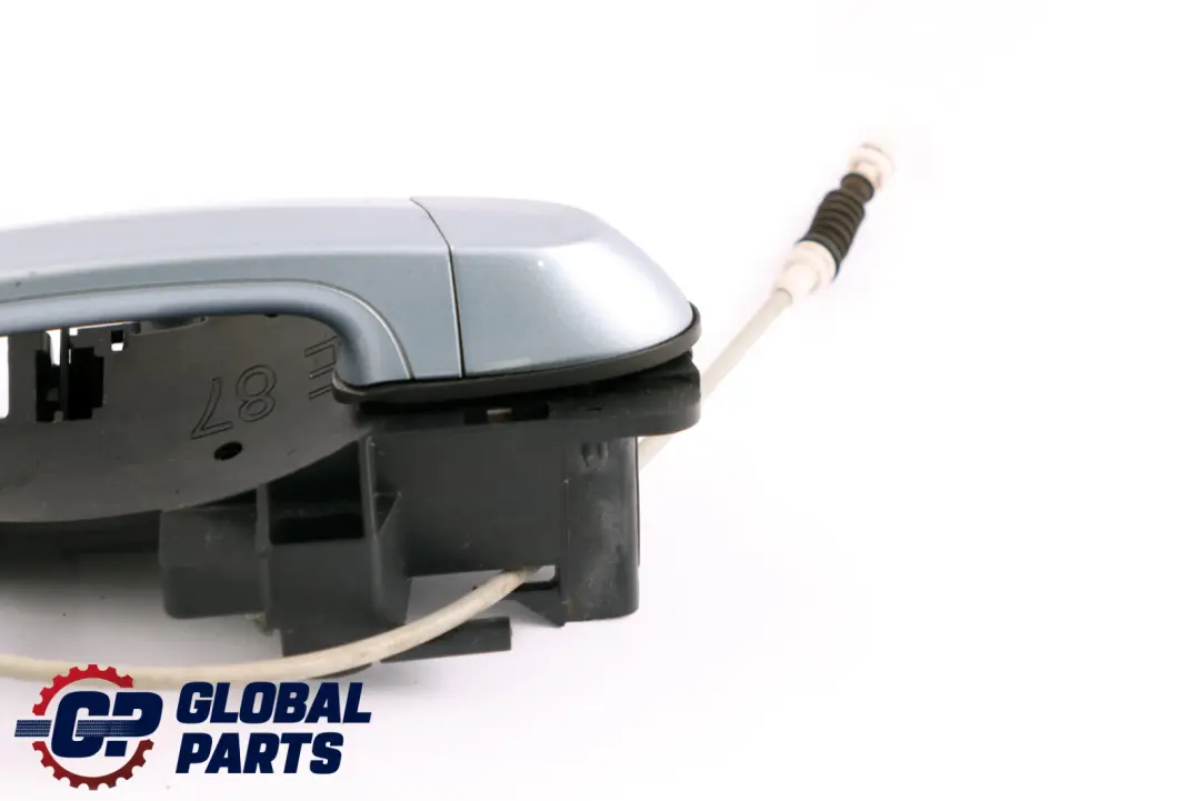 BMW 1 Series E87 Complete Rear Right O/S Grab Door Handle Bluewater Blue Water - SKU 7069759-BW - Part number 7069759