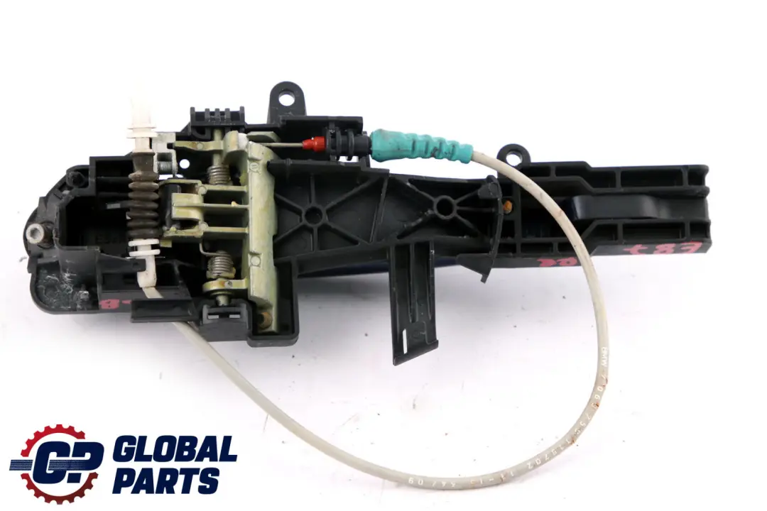 Complete Rear Right Grab Handle O/S Tiefseeblau Deep Sea Blue to BMW 1 Series E87 with Part number 7069759 BMW 1 Series E87 Complete Rear Right Grab Handle O/S Tiefseeblau Deep Sea Blue - SKU 7069759-DSB - Part number 7069759