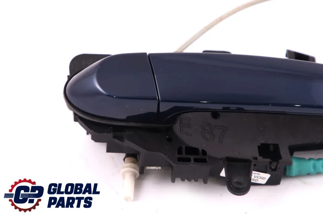 Complete Rear Right Grab Handle O/S Tiefseeblau Deep Sea Blue to BMW 1 Series E87 with Part number 7069759 BMW 1 Series E87 Complete Rear Right Grab Handle O/S Tiefseeblau Deep Sea Blue - SKU 7069759-DSB - Part number 7069759