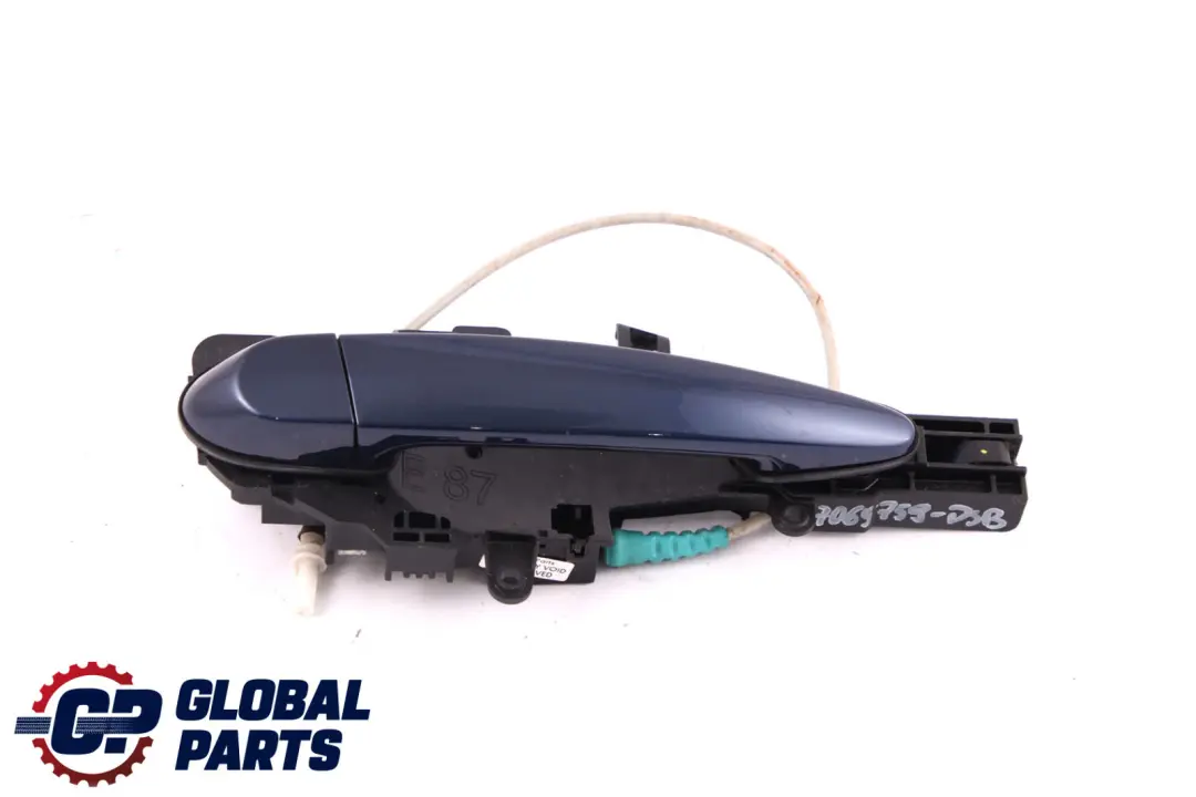 Complete Rear Right Grab Handle O/S Tiefseeblau Deep Sea Blue to BMW 1 Series E87 with Part number 7069759 BMW 1 Series E87 Complete Rear Right Grab Handle O/S Tiefseeblau Deep Sea Blue - SKU 7069759-DSB - Part number 7069759