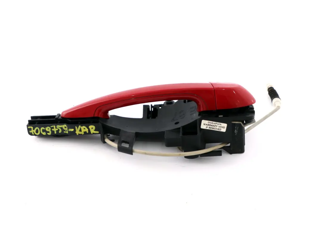 Complete Rear Right O/S Grab Door Handle Karmesinrot Red A61 to BMW 1 Series E87 with Part number 7069759 BMW 1 Series E87 Complete Rear Right O/S Grab Door Handle Karmesinrot Red A61 - SKU 7069759-KAR - Part number 7069759
