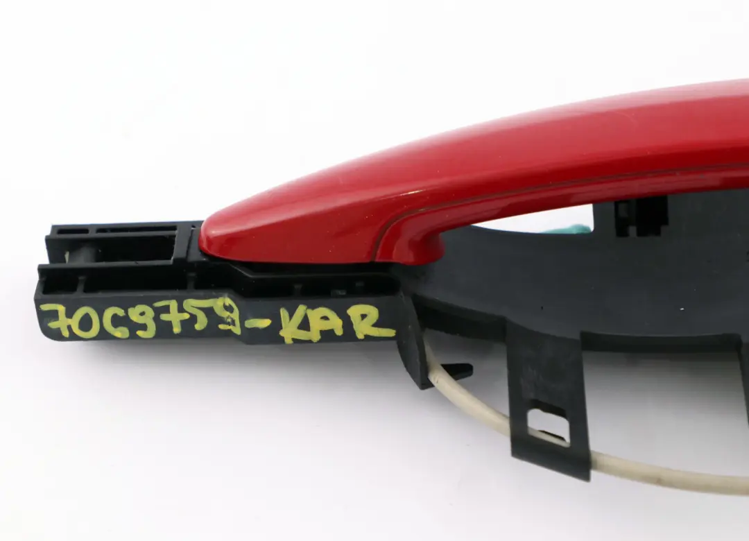 Complete Rear Right O/S Grab Door Handle Karmesinrot Red A61 to BMW 1 Series E87 with Part number 7069759 BMW 1 Series E87 Complete Rear Right O/S Grab Door Handle Karmesinrot Red A61 - SKU 7069759-KAR - Part number 7069759