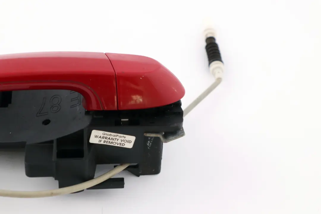 Complete Rear Right O/S Grab Door Handle Karmesinrot Red A61 to BMW 1 Series E87 with Part number 7069759 BMW 1 Series E87 Complete Rear Right O/S Grab Door Handle Karmesinrot Red A61 - SKU 7069759-KAR - Part number 7069759