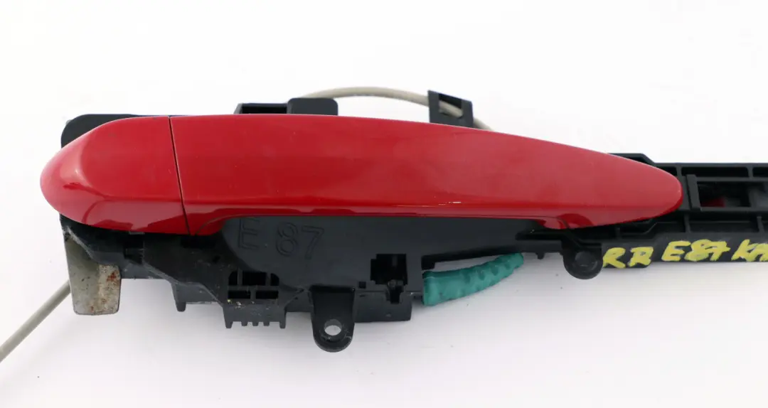 Complete Rear Right O/S Grab Door Handle Karmesinrot Red A61 to BMW 1 Series E87 with Part number 7069759 BMW 1 Series E87 Complete Rear Right O/S Grab Door Handle Karmesinrot Red A61 - SKU 7069759-KAR - Part number 7069759