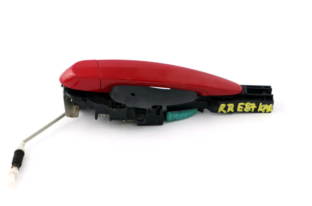 Complete Rear Right O/S Grab Door Handle Karmesinrot Red A61 to BMW 1 Series E87 with Part number 7069759 BMW 1 Series E87 Complete Rear Right O/S Grab Door Handle Karmesinrot Red A61 - SKU 7069759-KAR - Part number 7069759