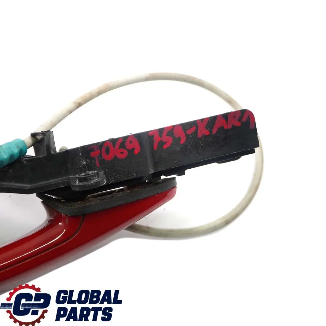 BMW 1 Series 1 E87 Complete Rear Left Grab Handle N/S Karmesinrot Crimson Red - SKU 7069759-KAR1 - Part number 7069759