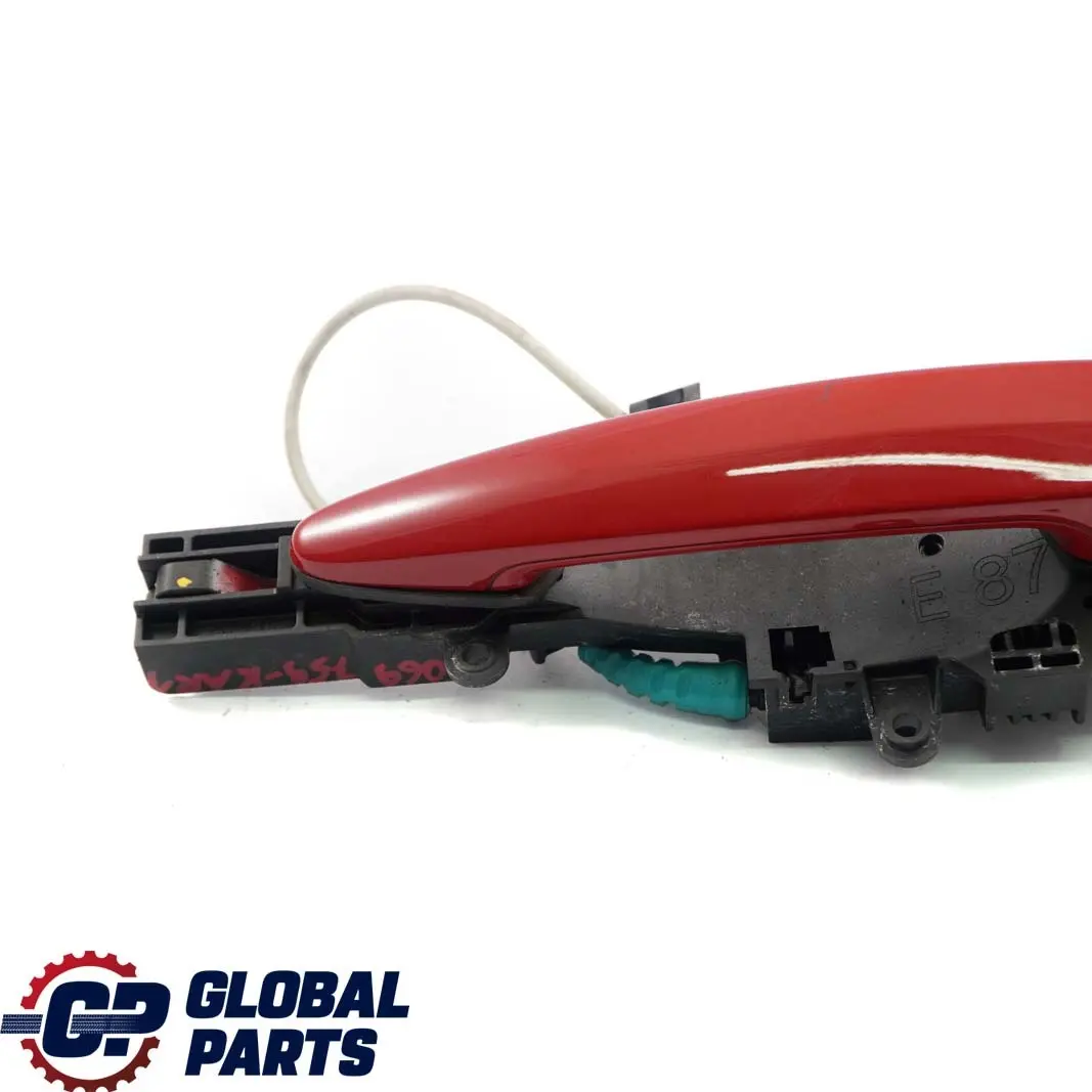 BMW 1 Series 1 E87 Complete Rear Left Grab Handle N/S Karmesinrot Crimson Red - SKU 7069759-KAR1 - Part number 7069759