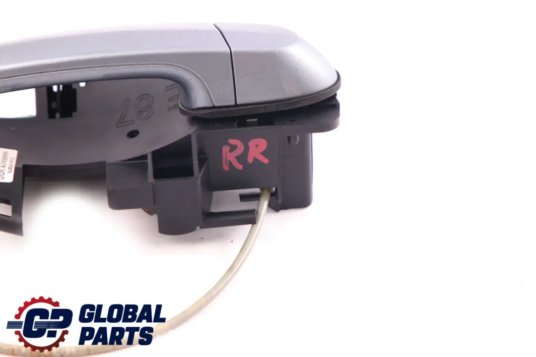 BMW 1 Series E87 Complete Rear Right O/S Grab Door Handle Quarzblau Blue - SKU 7069759-QB - Part number 7069759