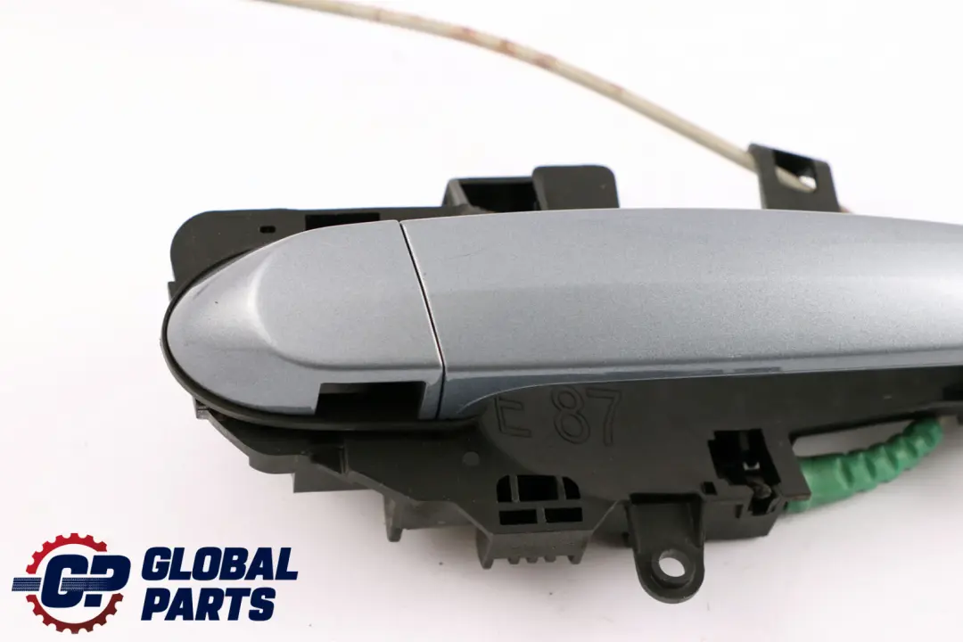 BMW E87 completa trasera derecha O / Grab manija De La puerta Quarzblau Azul A18 - SKU 7069759-QB1 - Número de pieza 7069759