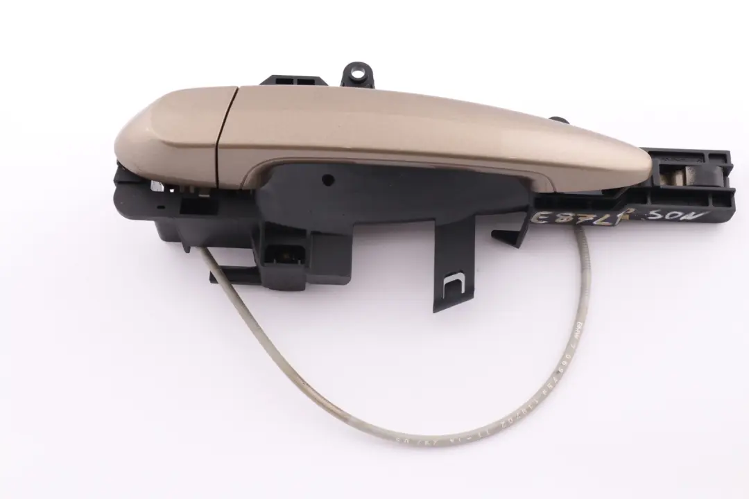 Complete Rear Left Grab Handle N/S Sonora Gold Metallic to BMW 1 Series E87 with Part number 7069759 BMW 1 Series E87 Complete Rear Left Grab Handle N/S Sonora Gold Metallic - SKU 7069759-SON - Part number 7069759