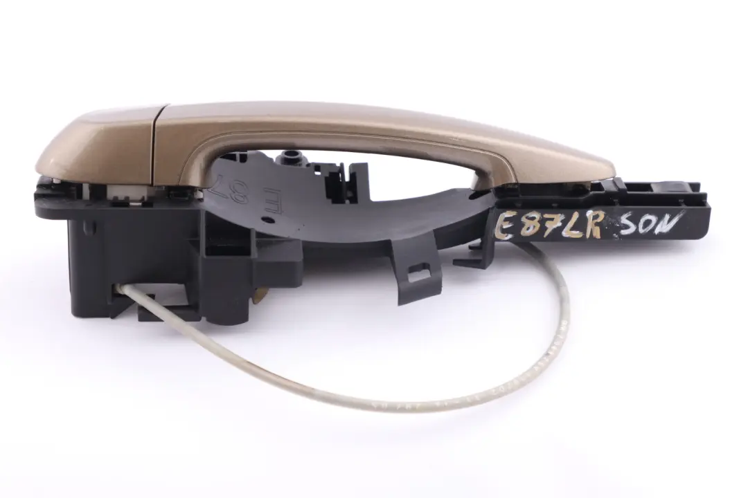 Complete Rear Left Grab Handle N/S Sonora Gold Metallic to BMW 1 Series E87 with Part number 7069759 BMW 1 Series E87 Complete Rear Left Grab Handle N/S Sonora Gold Metallic - SKU 7069759-SON - Part number 7069759