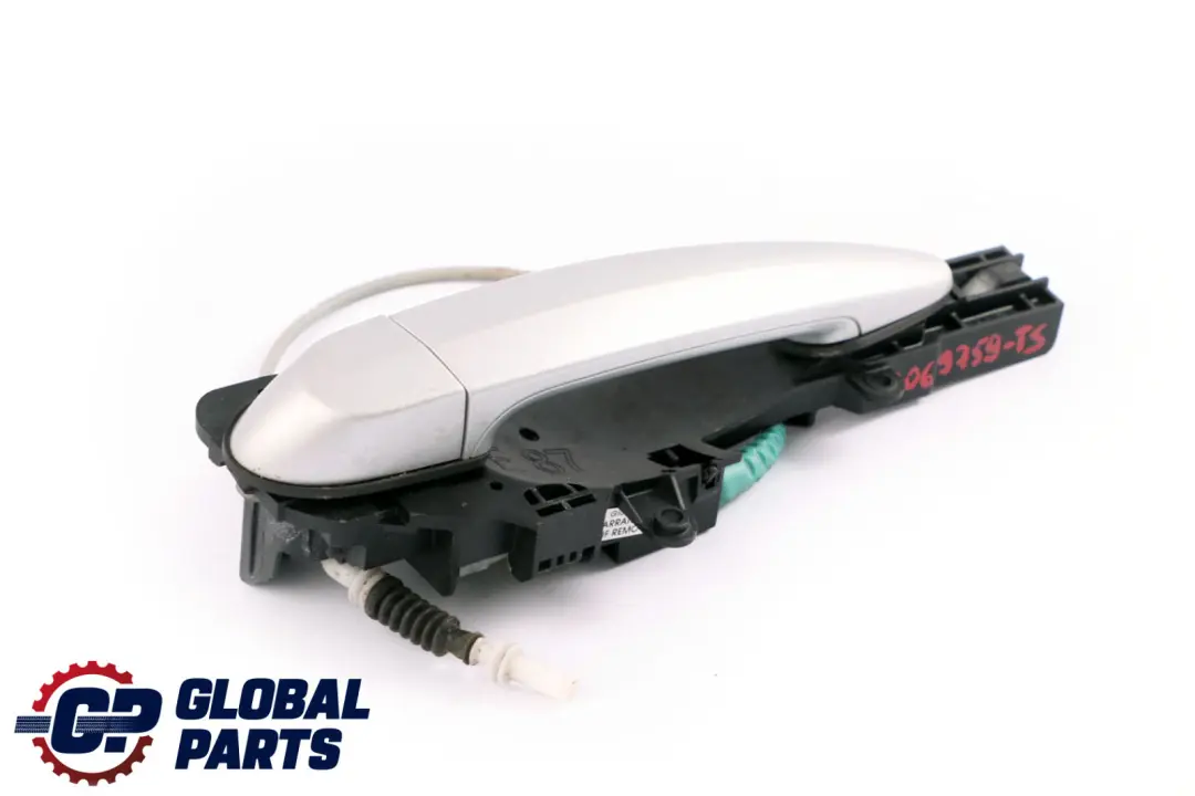 BMW 1 Series E87 Complete Rear Right O/S Grab Door Handle Titansilber Silver - SKU 7069759-TS - Part number 7069759