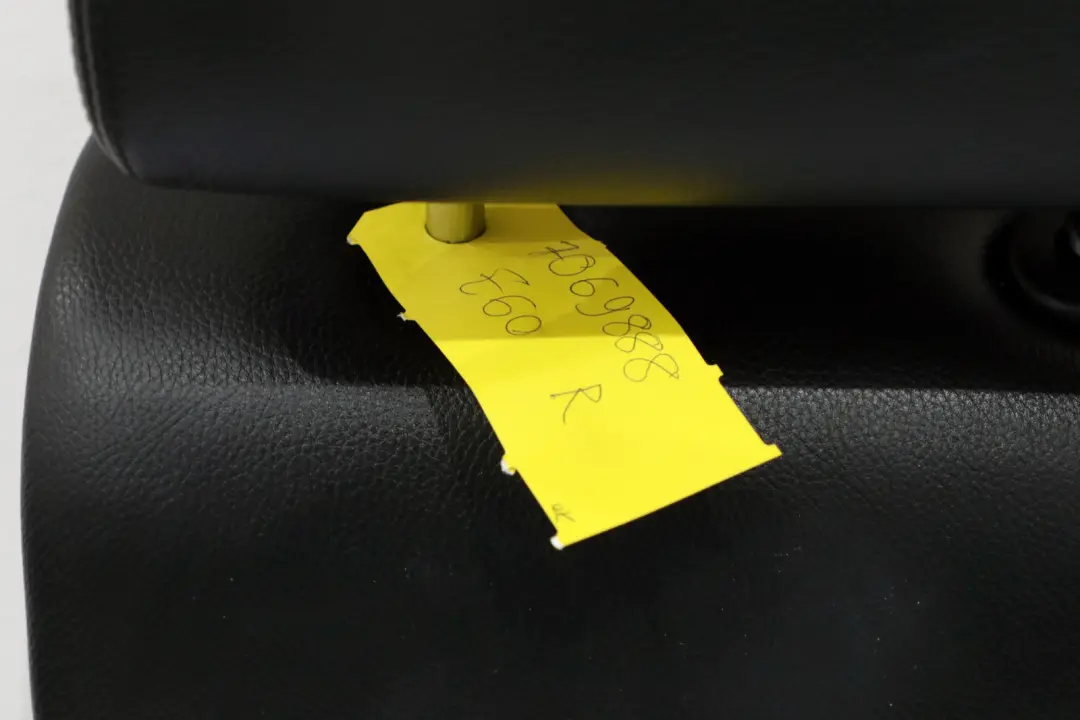 BMW 5 Series E60 Rear Right O/S Seat Cover Backrest Leather Dakota Black - SKU 7069888 - Part number 7069888