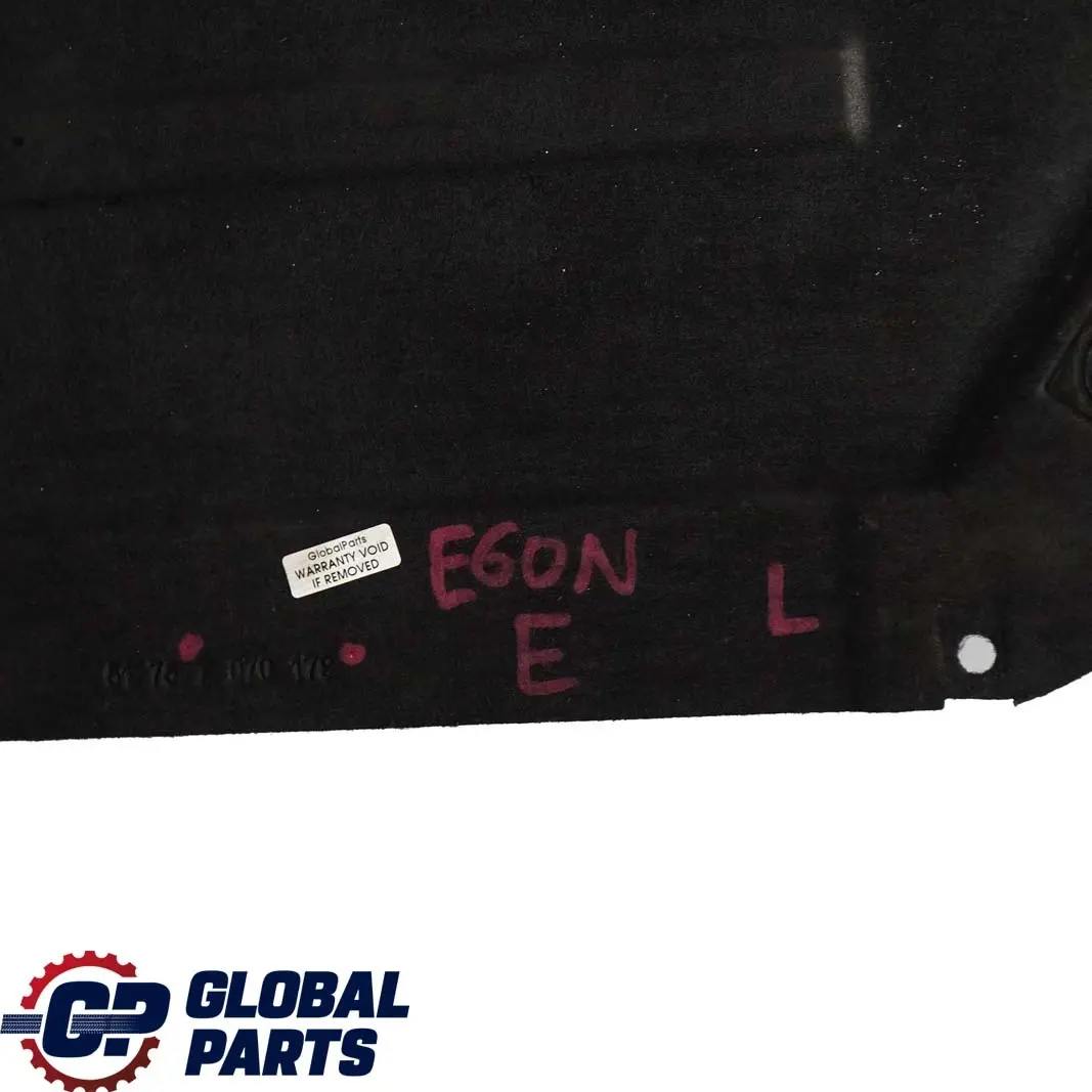 Left N/S Underbody Underfloor Panel Paneling Cover to BMW 5 E60 E61 with Part number 7070179 BMW 5 E60 E61 Left N/S Underbody Underfloor Panel Paneling Cover - SKU 7070179 - Part number 7070179