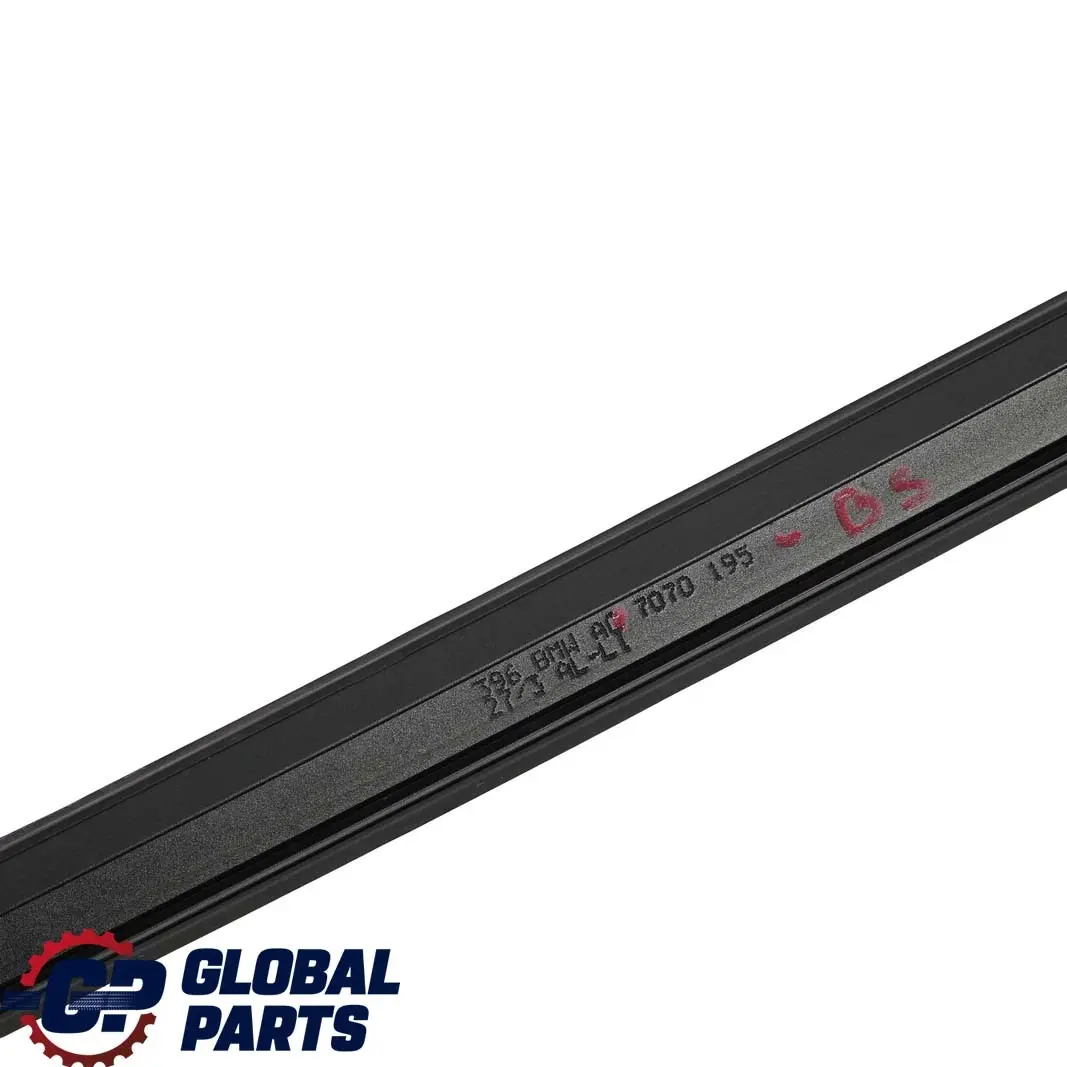 BMW E60 Left Roof Moulding Railing Gutter Rail N/S Black Sapphire Metallic - SKU 7070195-BS - Part number 7070195