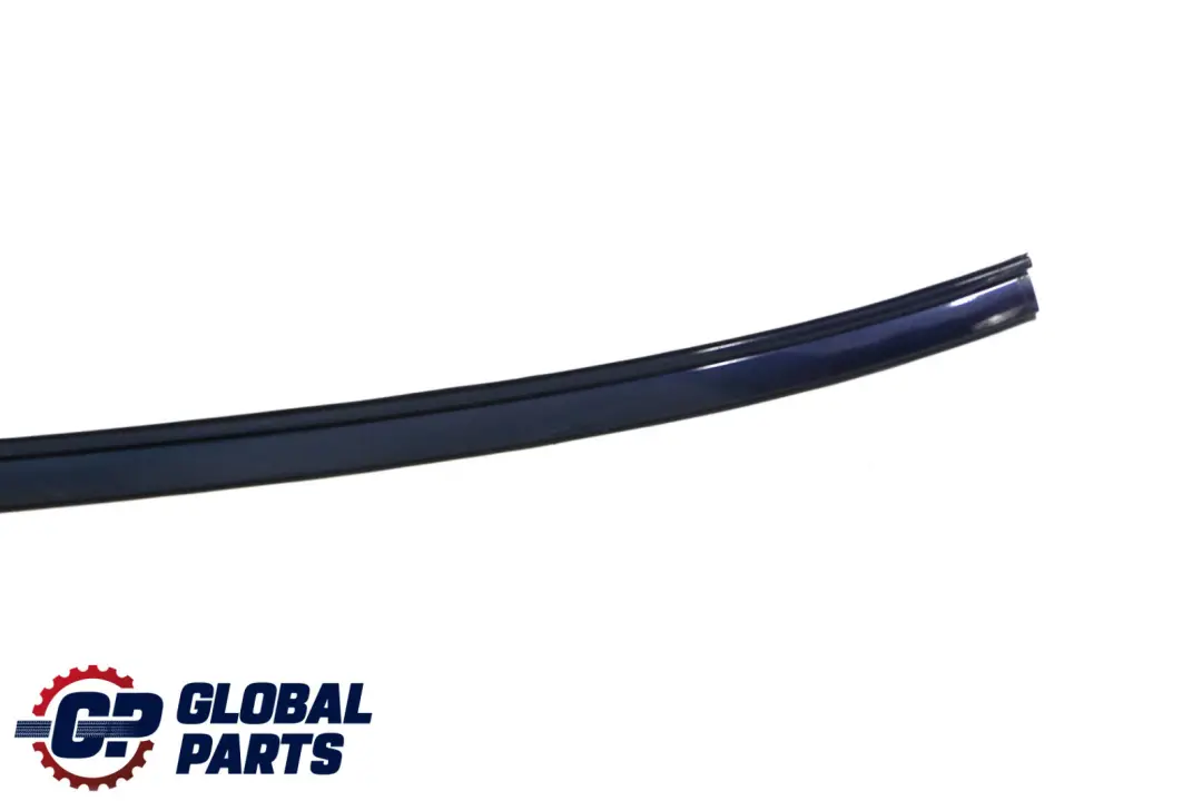 BMW 5 E60 Left Roof Moulding Railing Gutter Rail N/S Tiefseeblau Blue - A76 - SKU 7070195-DSB - Part number 7070195