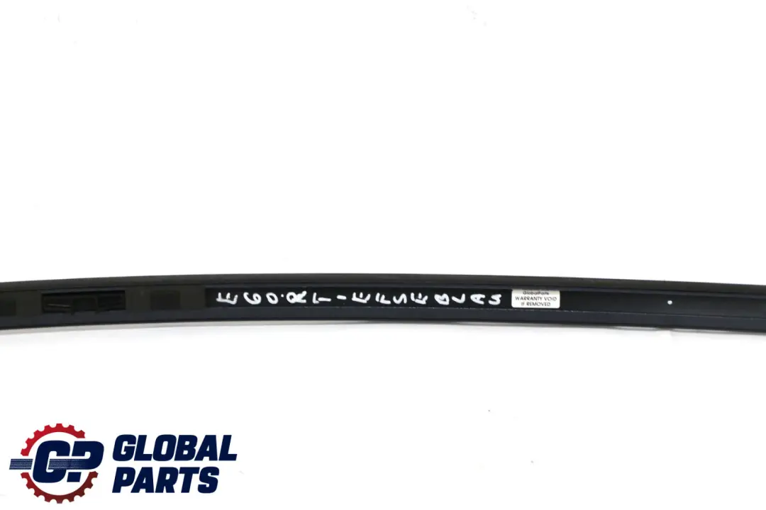BMW 5 E60 Right Roof Moulding Railing Gutter Rail O/S Tiefseeblau Blue - A76 - SKU 7070196-DSB - Part number 7070196