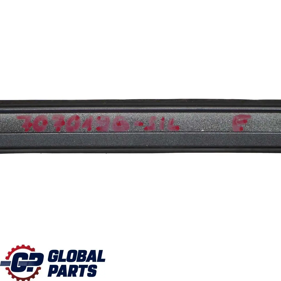 Right Roof Moulding Railing Gutter Rail O/S Silverstone 2 A29 to BMW E60 with Part number 7070196 BMW E60 Right Roof Moulding Railing Gutter Rail O/S Silverstone 2 A29 - SKU 7070196-SIL - Part number 7070196