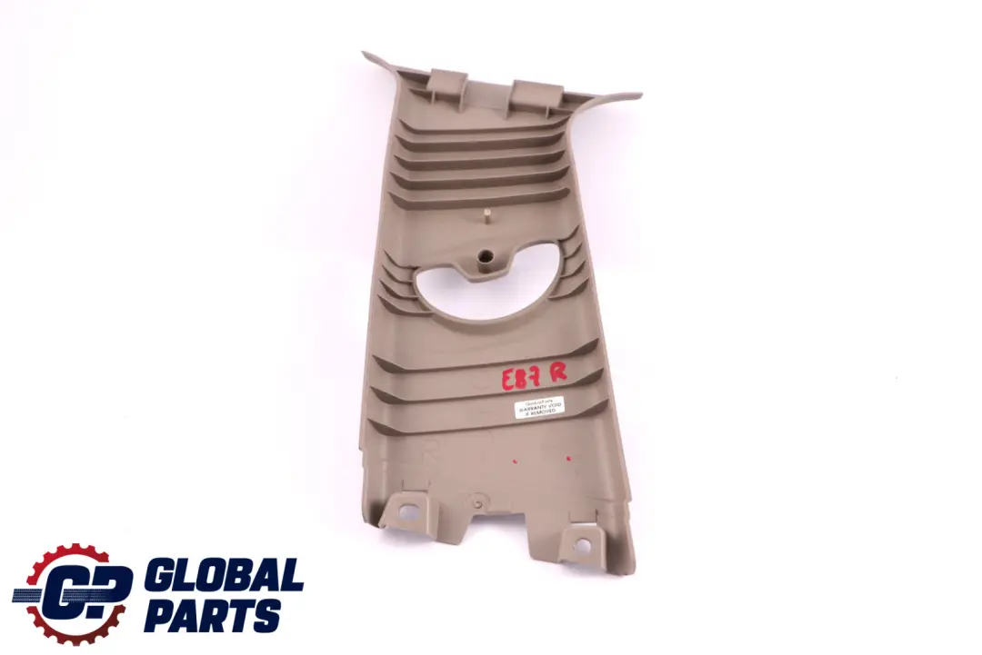 Tapa Columna B Superior Derecha Embellecedor Beige para BMW E87 E87N LCI con número de pieza 7120544 BMW E87 E87N LCI Tapa Columna B Superior Derecha Embellecedor Beige - SKU 7070244 - Número de pieza 7120544