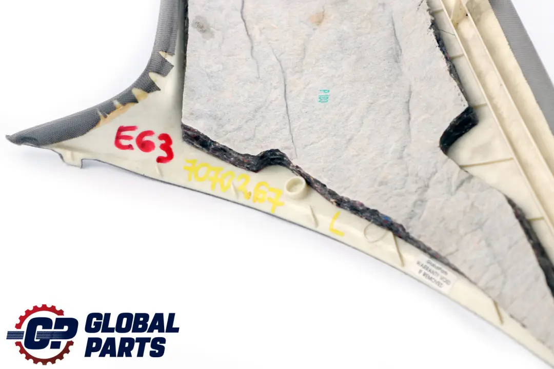 BMW 6 Series E63 Cover C Column Left N/S Himmelgrau Grey - SKU 7070267 - Part number 7070267