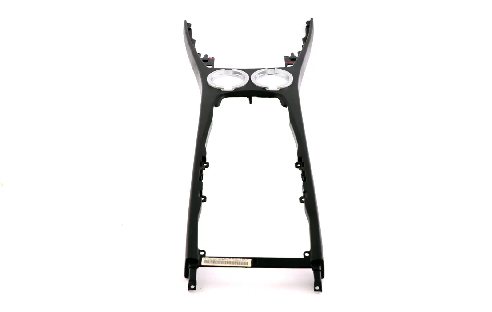 BMW Serie 7 E65 Console centrale Portabevande Base Pelle Schwarz Nero 7044494
